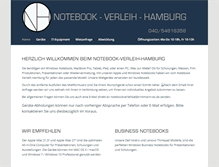 Tablet Screenshot of notebook-verleih-hamburg.de